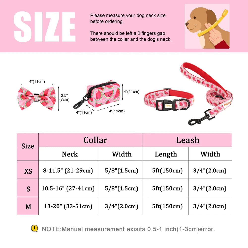 Floral Dog Collar - Adjustable Nylon Flower Print for Small to Large Dogs - Deribla Store