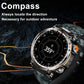 New 5ATM Outdoor Smart Watch Men 600mAh LED Flashlight
