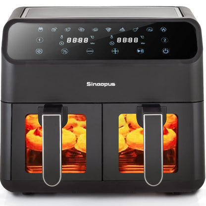 Air Fryer 10L Dual Zone - Double Basket Touchscreen 10-in-1 - Deribla Store
