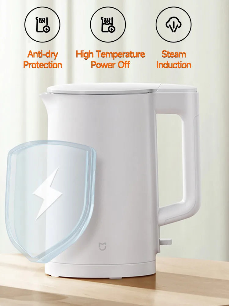 Xiaomi Electric Kettle N1 - 1500W 1.5L Double Layer with Fast Boil & Temperature Control - Deribla Store
