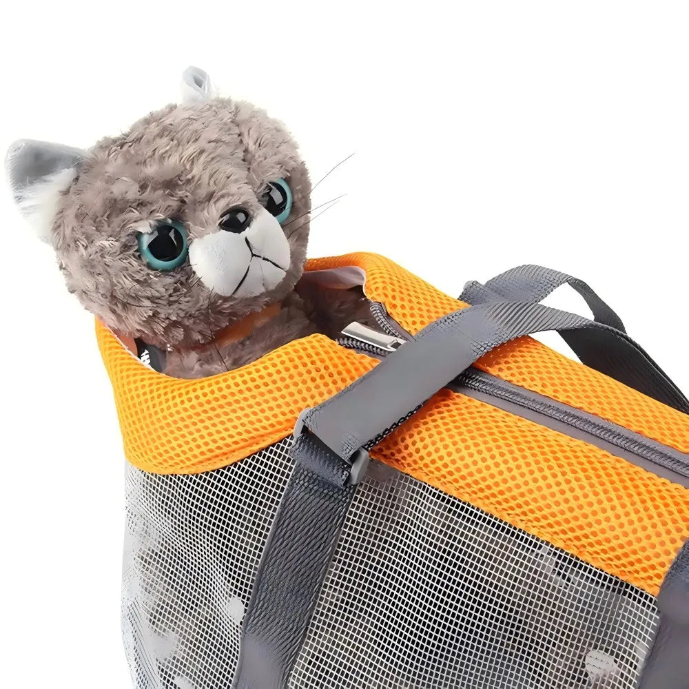 Breathable Mesh Pet Carrier Bag - Soft-Sided Sling Handbag for Small Dogs & Cats - Deribla Store