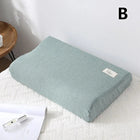 Cotton Latex Pillowcase - Washable Memory Foam Cover