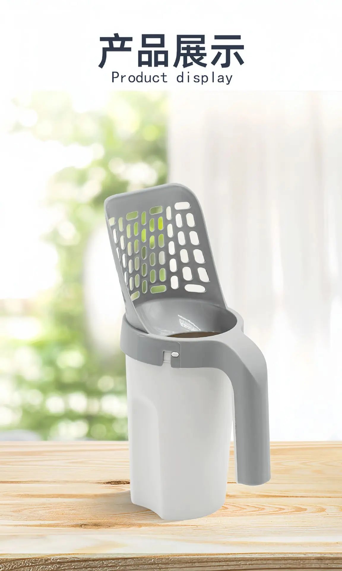 Cat Litter Scoop Shovel - Self-Cleaning Filter Toilet Garbage Picker with Waste Bags - Deribla Store