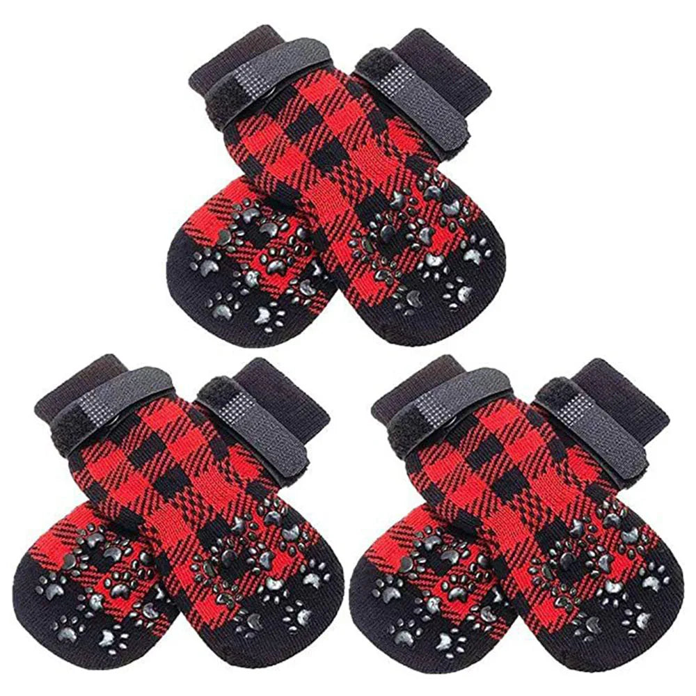Dog Socks Anti-Slip - Soft Knitted Paw Protector for Indoor Wear - Deribla Store