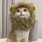 Lion Mane Pet Costume - Funny Cat & Dog Wig Hat with Ears for Parties - Deribla Store