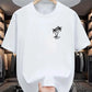 Men's summer 100% cotton fashionable casual loose coconut tree
