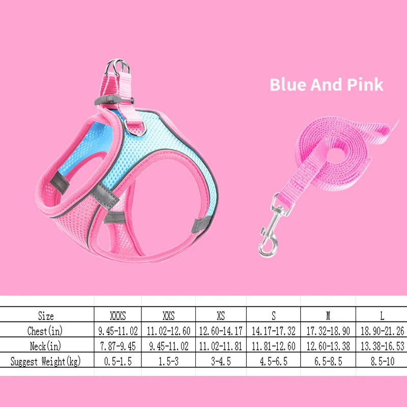 Escape-Proof Cat Harness - Adjustable Breathable Vest with Leash for Kittens - Deribla Store