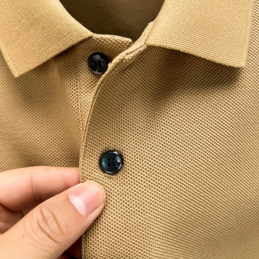 Men's 100% Cotton Polo Shirt Summer Fashion Casual Short