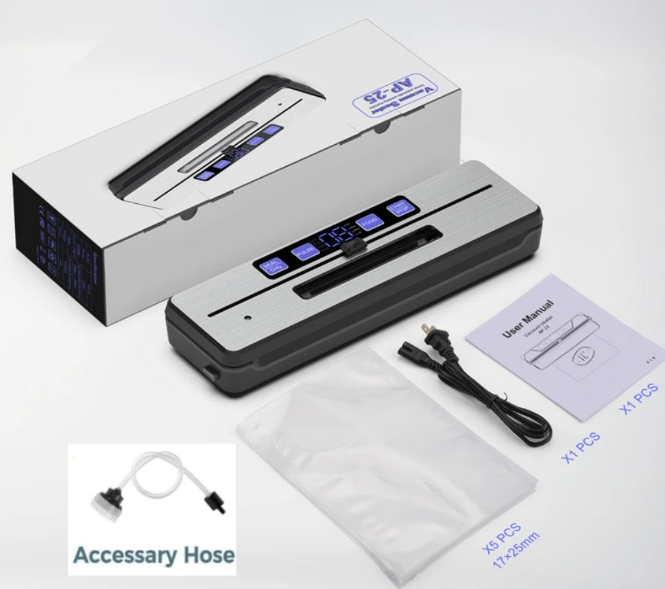 Vacuum Sealer Machine Pro Starter Kit - Built-in Cutter 5 Bags - Deribla Store