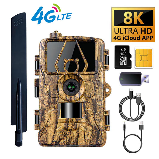 Trail Camera 60MP 8K 4G LTE - Night Vision Hunting Camera