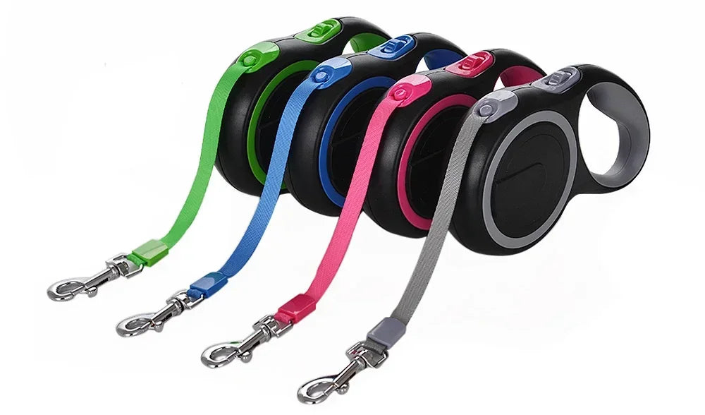 Retractable Dog Leash 3m/5m/8m - Heavy Duty 50kg Capacity - Deribla Store