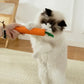 Fabric Carrot Cat Toy - Bite-Resistant Dental Cleaning Toy with Sound - Deribla Store