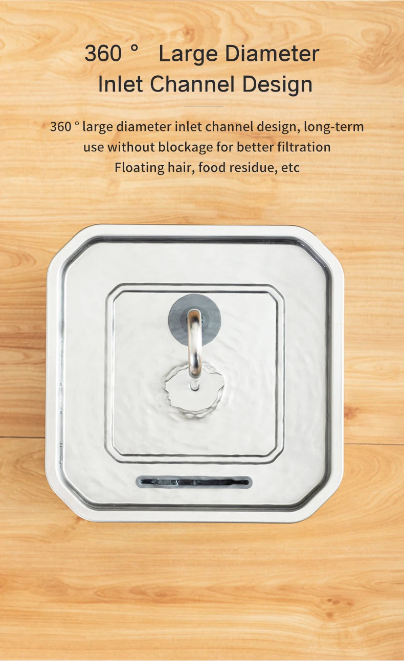 304 Stainless Steel Cat Water Fountain 4L - USB Silent Pump with Triple Filtration - Deribla Store