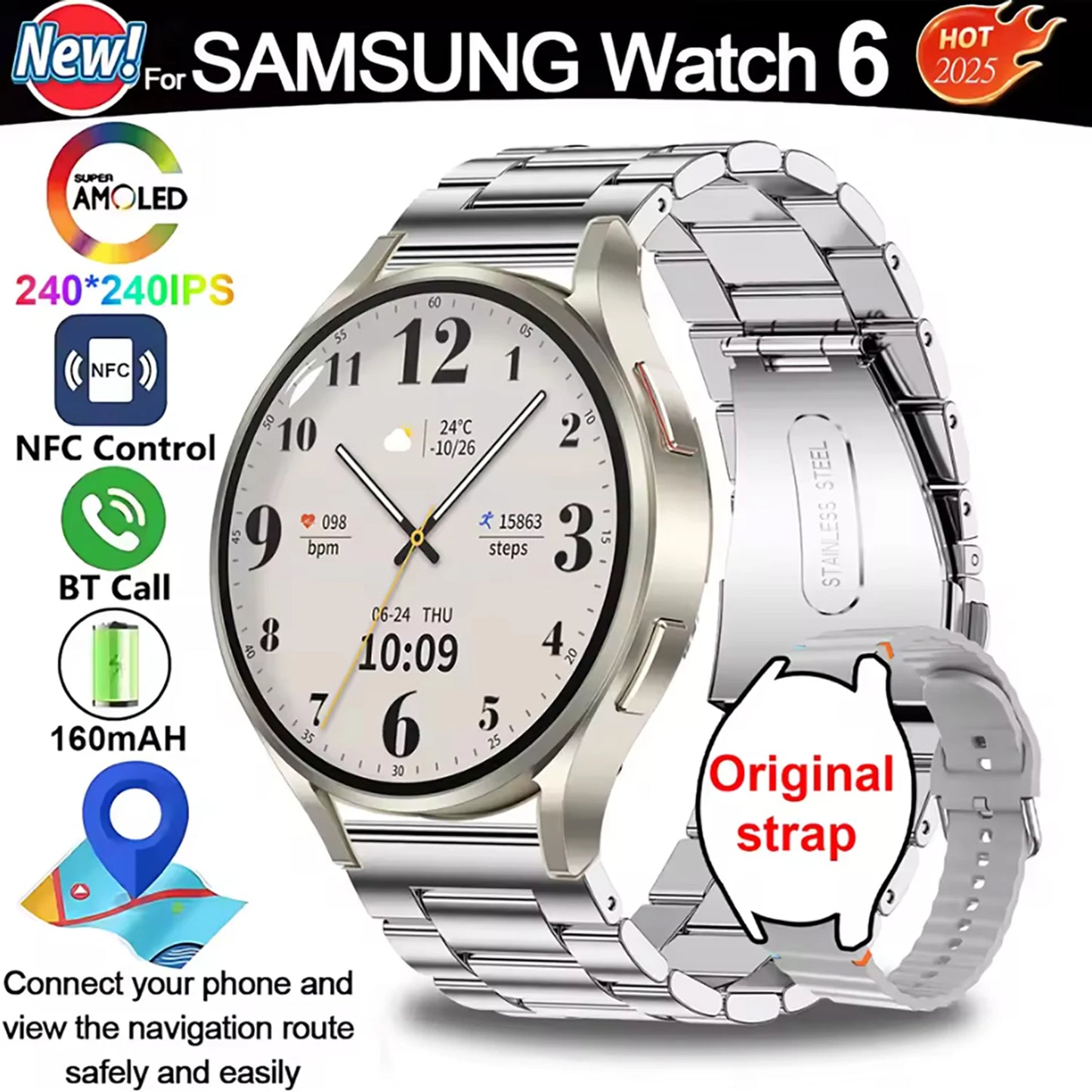 2025New Smart Watch For Samsung Galaxy Watch 7 Men GPS