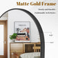 20"x30" Arched Wall Mirror - Gold Metal Frame, Modern Bathroom Vanity Mirror - Deribla Store