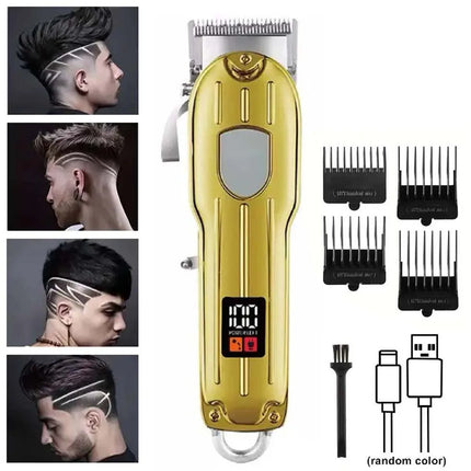 Hair Clipper & Beard Trimmer Set - Rechargeable Barber Kit