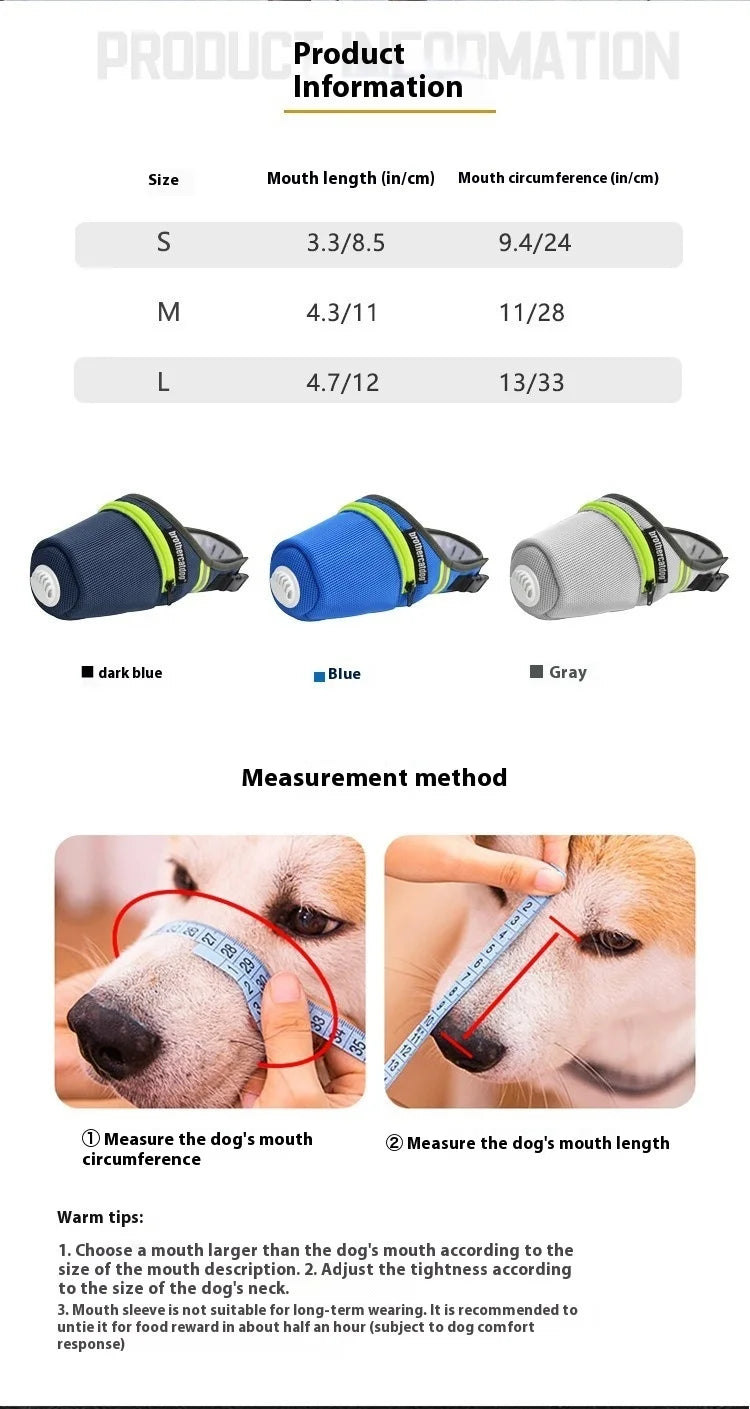 Dog Mask - Reusable Breathable Air Filter Respirator for Smoke & Gas Protection - Deribla Store