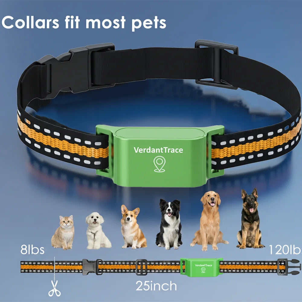 4G GPS Pet Tracker Collar - 850mAh Battery, Real-Time Tracking, Electronic Fence, Waterproof - Deribla Store