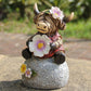 New Release Charming Highland Cow Statue - Outdoor Garden