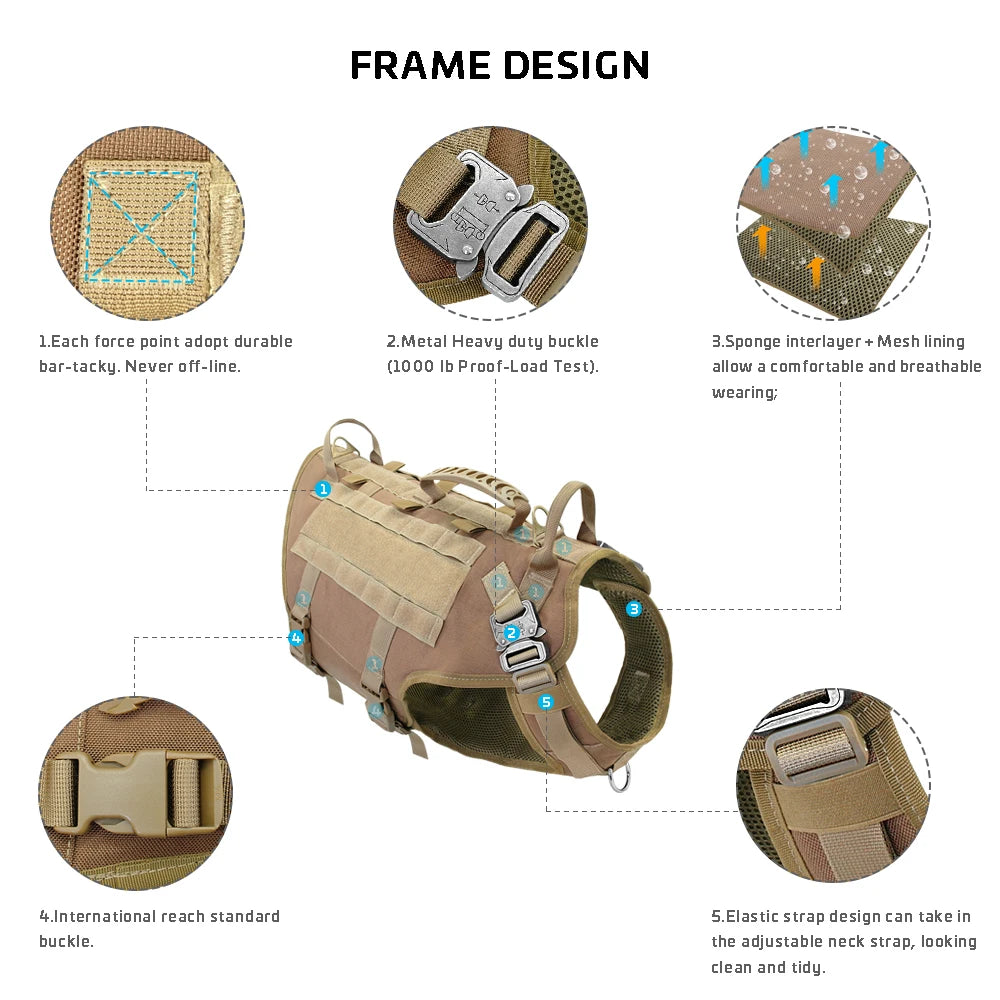 Tactical Dog Harness