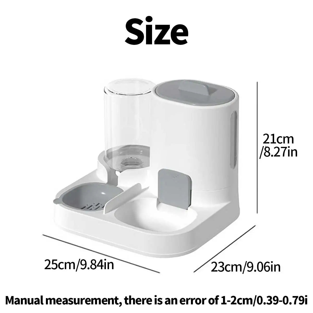 2-in-1 Pet Feeder & Water Dispenser - Large Capacity for Dogs & Cats - Deribla Store