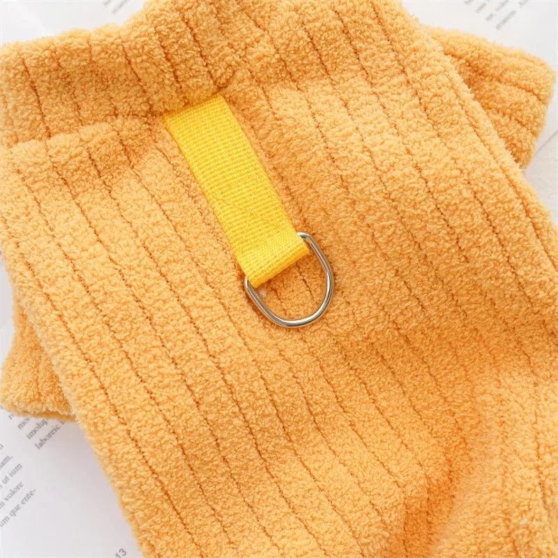 Winter Pet Plush Dog Jumpsuit