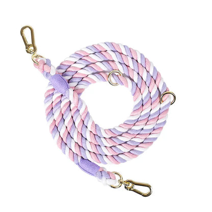 Handmade Braided Dog Leash - 250cm Strong Cotton Rope Heavy Duty Leash - Deribla Store