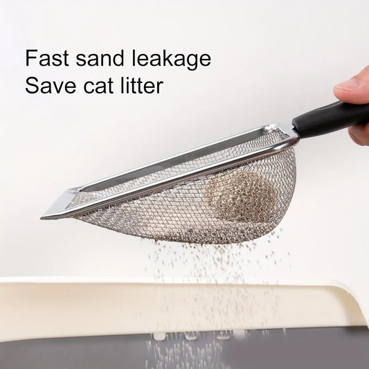 Stainless Steel Cat Litter Scoop - Durable Metal Shovel with Ergonomic Handle for Easy Cleaning - Deribla Store