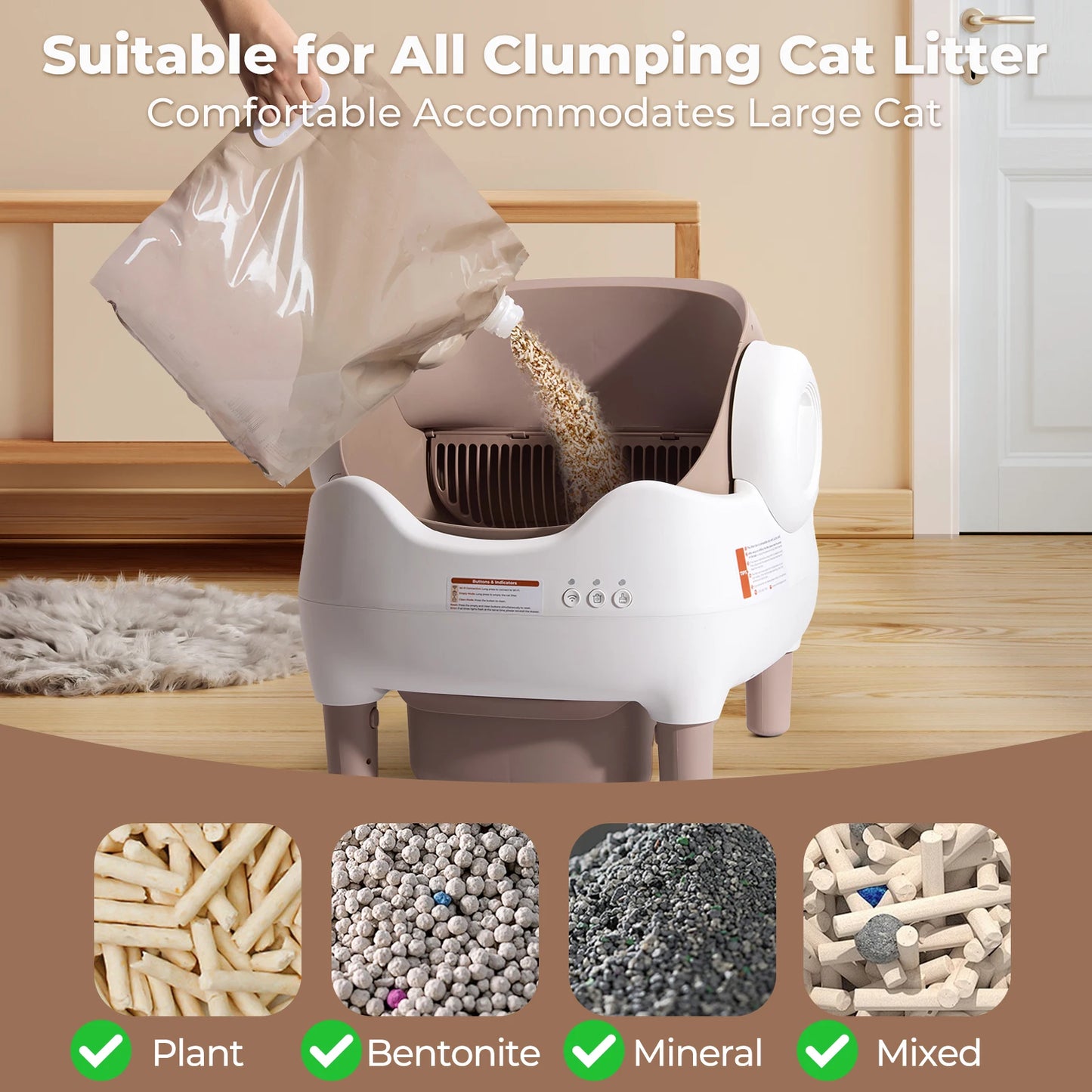 Self-Cleaning Cat Litter Box