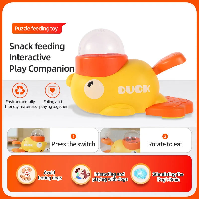 Dog Puzzle Feeder - Interactive Duck Design Slow Feeder & Training Toy - Deribla Store