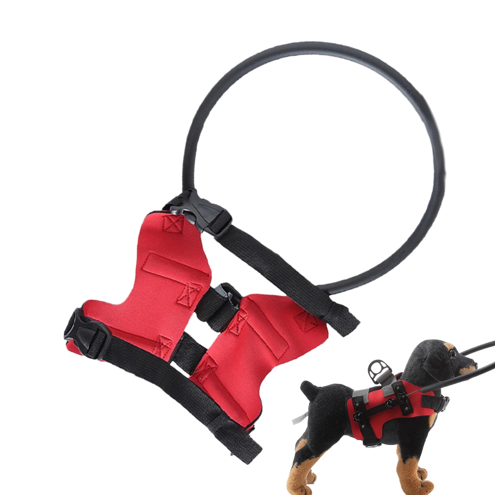 Blind Dog Harness Guiding Device Pet Halo Harness For Cats Pet Vest Ring For Blind Dogs Or Visually Impaired Pets To Avoid - Deribla Store