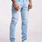 Men's jeans, fashionable stretch solid color jeans, fashionable
