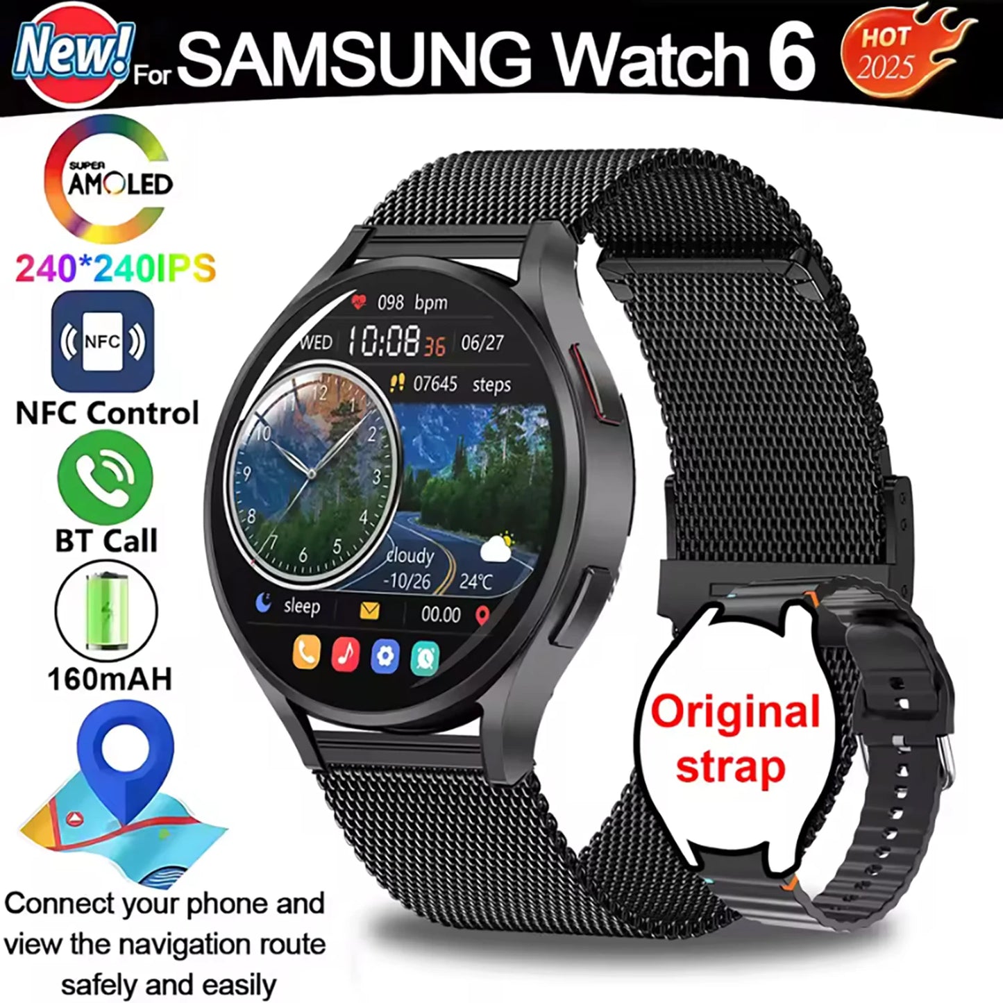 2025New Smart Watch For Samsung Galaxy Watch 7 Men GPS