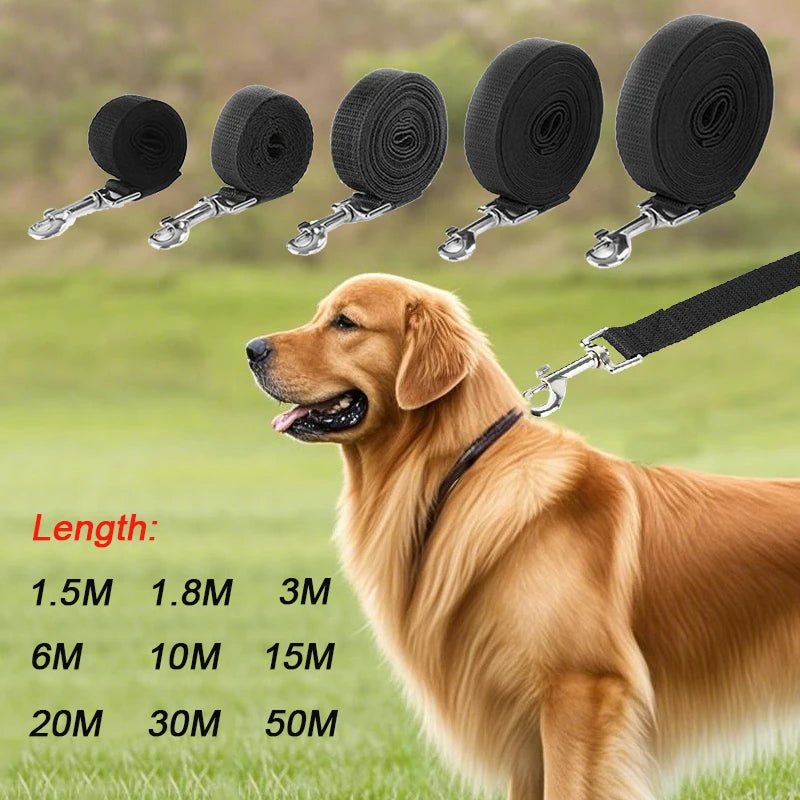 Long Nylon Dog Training Leash 10m/15m/20m - Heavy Duty - Deribla Store