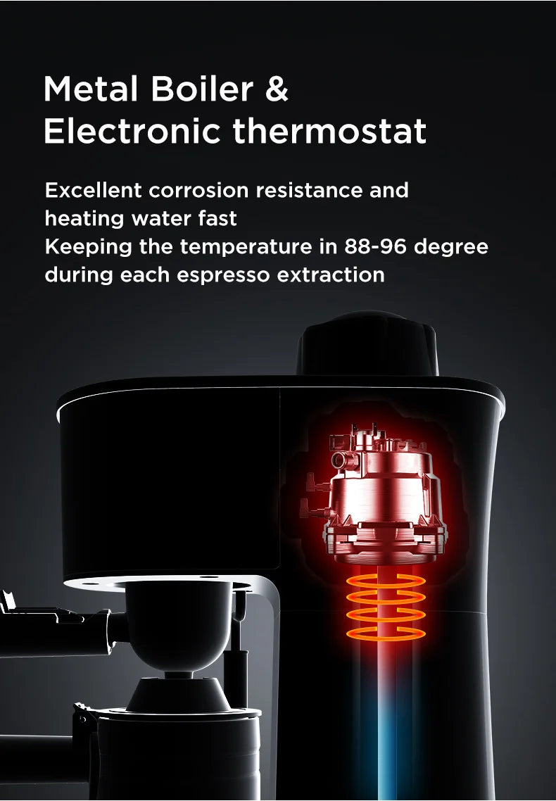 Petrus Espresso Machine - Professional Milk Frother System & Fancy Milk Foam Maker (220V) - Deribla Store