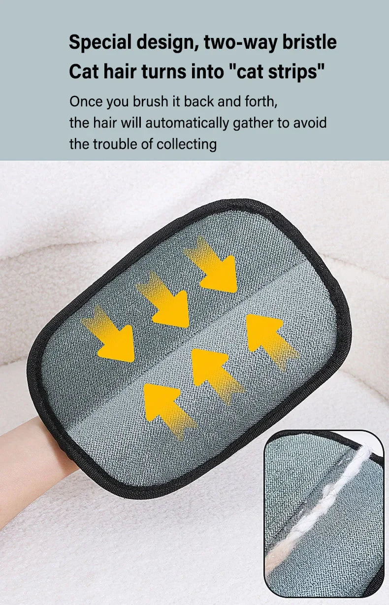Pet Grooming Gloves - 2 Pcs Hair Remover Brush for Dogs & Cats - Deribla Store
