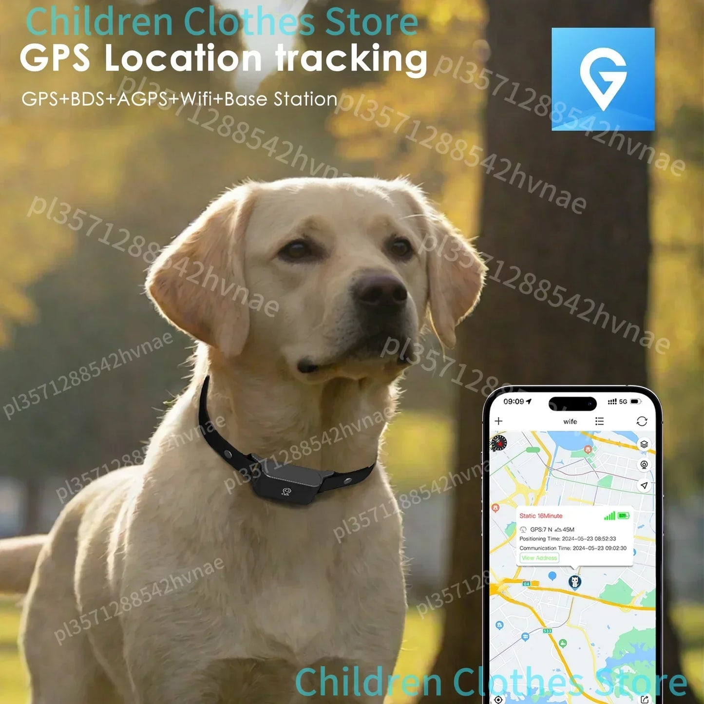 4G GPS Pet Tracker Collar - IP67 Waterproof Real-Time Locator for Dogs & Cats, Anti-Lost - Deribla Store