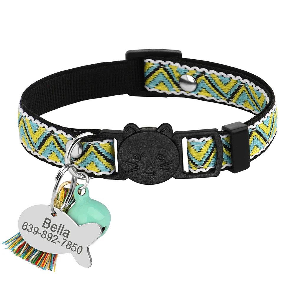 Personalized Cat Collar Breakaway