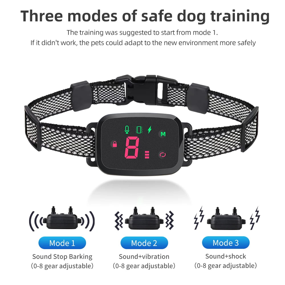 800M Electronic Dog Training Collar - Remote Control with Shock, Vibration & Sound - Deribla Store