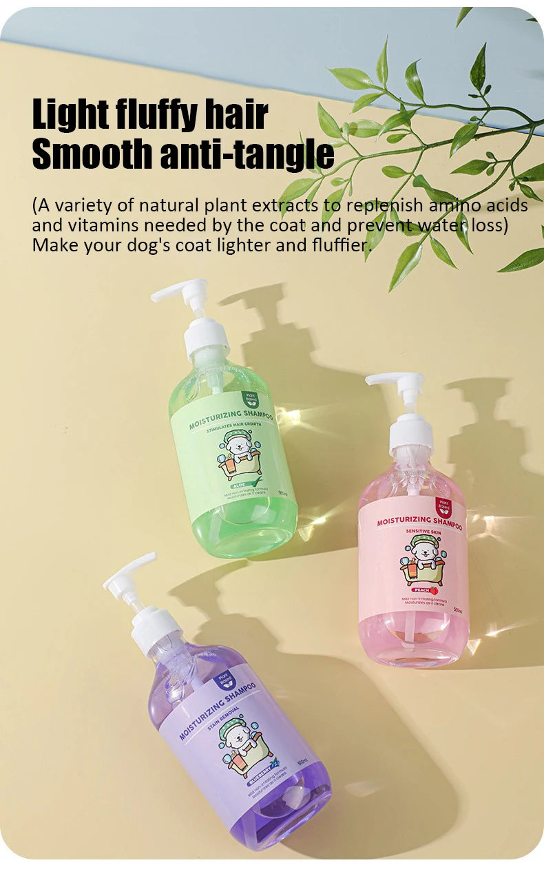 500ML Cat Dog Shower Gel - 2-in-1 Deodorizing Shampoo for Smooth & Tangle-Free Fur - Deribla Store