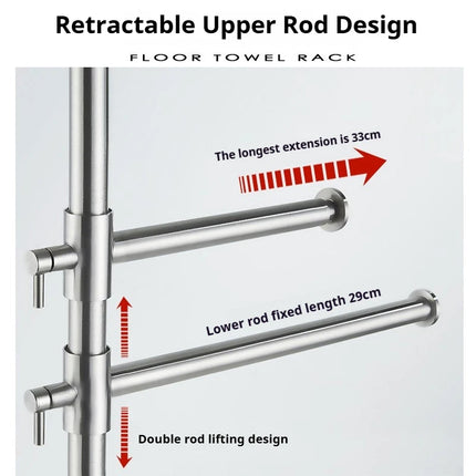 Floor Standing Towel Rack