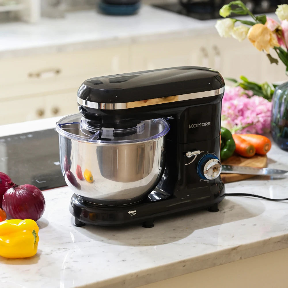 5.5-Quart Stand Mixer - Professional Kitchen Mixer with Dough Hook, Whisk & Beater (5.9kg) - Deribla Store