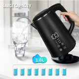 Electric Kettle 1.6L Temperature Control - 220V Auto Power-Off - Deribla Store
