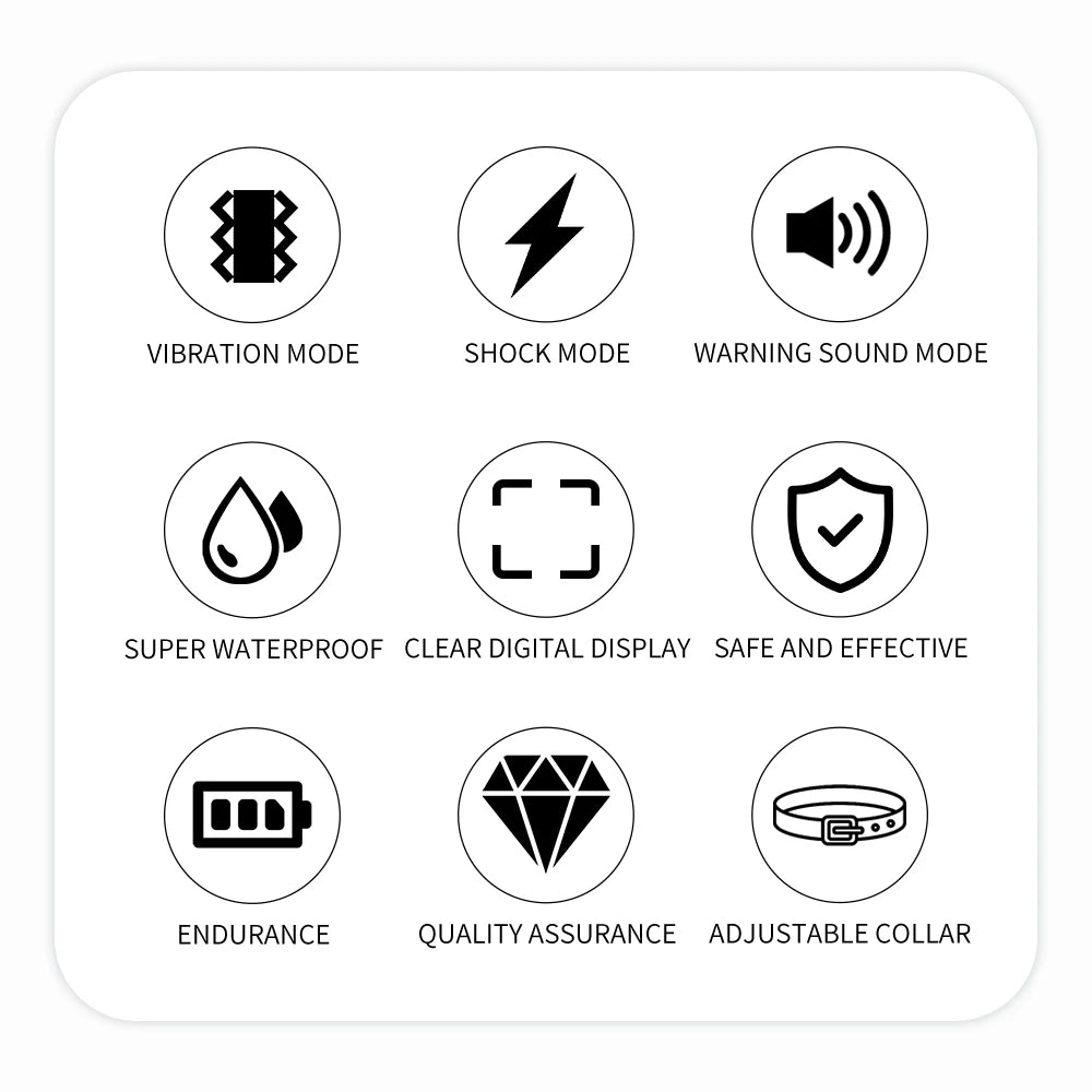 800M Electronic Dog Training Collar - Remote Control with Shock, Vibration & Sound - Deribla Store