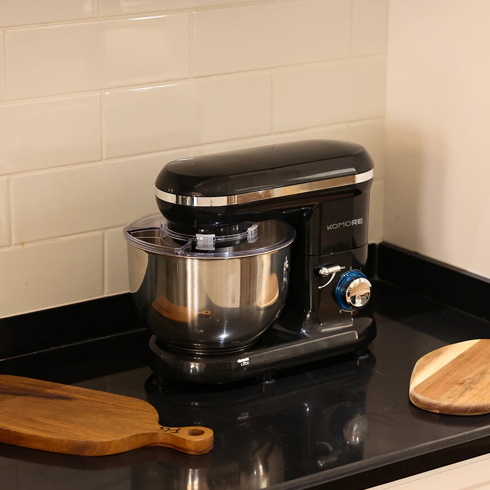 5.5-Quart Stand Mixer - Professional Kitchen Mixer with Dough Hook, Whisk & Beater (5.9kg) - Deribla Store