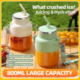 Electric Blender 800ML Portable 1200mAh - 6/12 Blades USB - Deribla Store