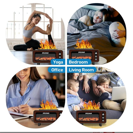 Fireplace Flame Humidifier Diffuser