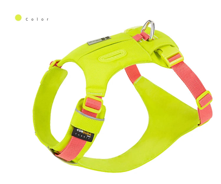 No-Pull Dog Harness - Reflective Nylon with Pocket & Adjustable Fit - Deribla Store