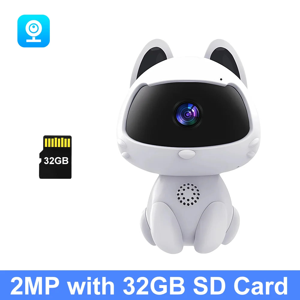 IP Camera V380 HD WiFi Indoor - Auto Tracking Baby Monitor