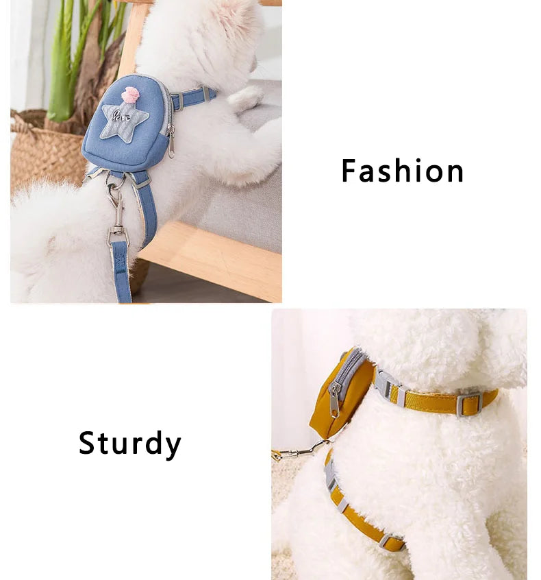 Cat Harness & Leash Set - Anti-Escape Chest Strap for Outdoor Walking - Deribla Store